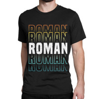 Roman Glowing Line Typography Style Love Classic T-shirt | Artistshot