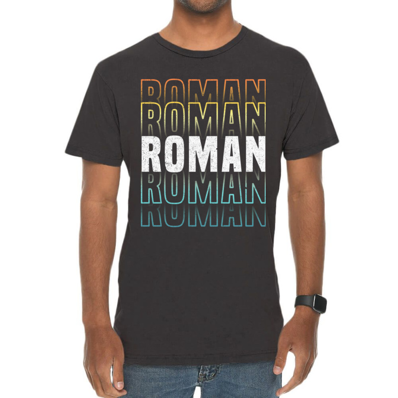 Roman Glowing Line Typography Style Love Vintage T-Shirt by LynneVickie | Artistshot