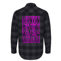 Turn On Tune In Drop Out Flannel Shirt | Artistshot