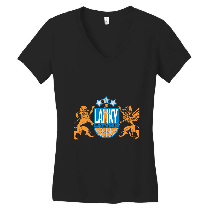 The Lanky Latvian Women's V-Neck T-Shirt by KristenDeanna | Artistshot