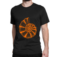 Ammonite Fossils Geologist Paleontologist Study Paleontology Classic T-shirt | Artistshot