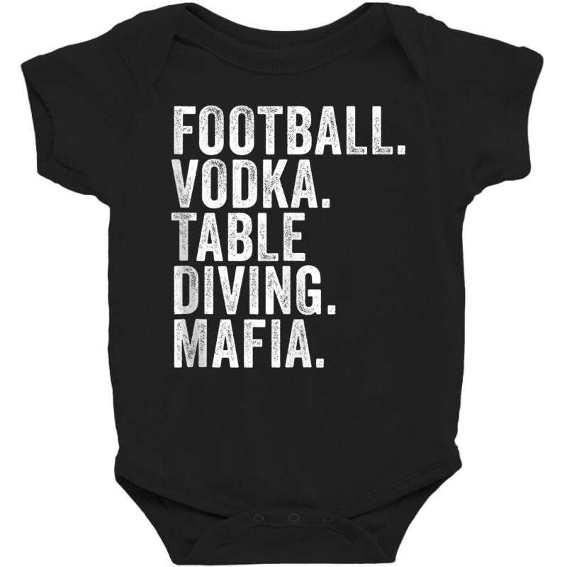 Bills New York Fan Football. Vodka. Table Diving. Mafia. Tank Top Baby Bodysuit | Artistshot