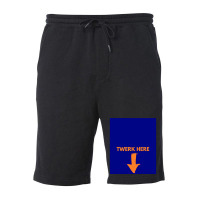 Twerk Here Graphic Fleece Short | Artistshot