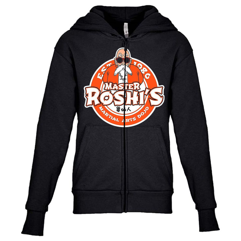 Orange Roshi Youth Zipper Hoodie by Adjiegur | Artistshot