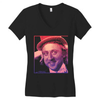 Trending Condescending Wonka (dithered) Women's V-neck T-shirt | Artistshot