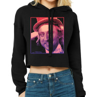 Trending Condescending Wonka (dithered) Cropped Hoodie | Artistshot