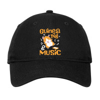 Guinea Pig Music T  Shirtguinea Pig  Design For A Fans Of Guinea Pigs Adjustable Cap | Artistshot