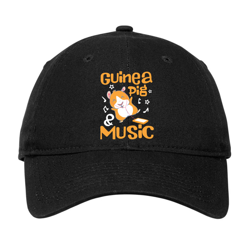 Guinea Pig Music T  Shirtguinea Pig  Design For A Fans Of Guinea Pigs Adjustable Cap | Artistshot