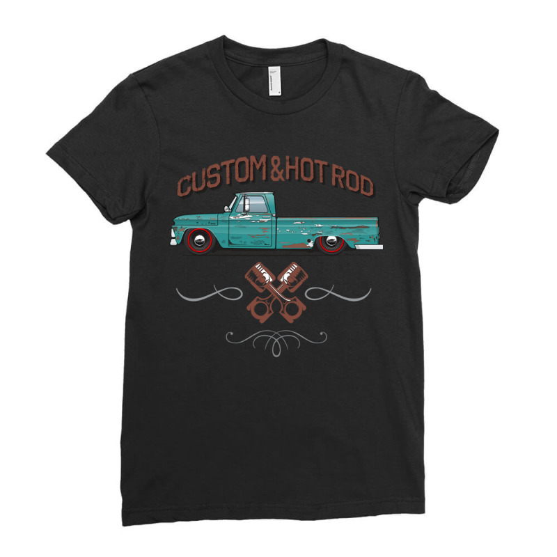 Patina Turquoise Ladies Fitted T-Shirt by KyungSavard | Artistshot