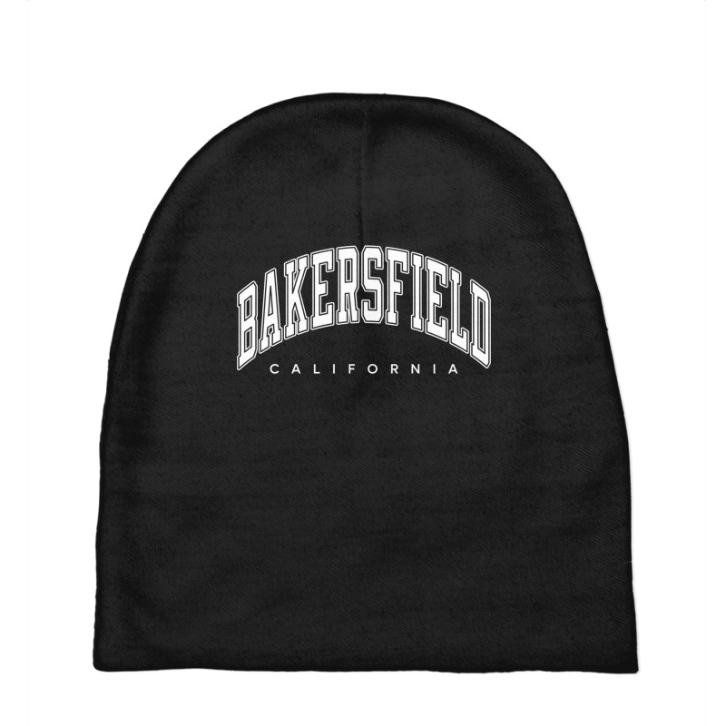 Bakersfield California Ca Varsity Style White Text Sweatshirt Baby Beanies by KarinLeighPurcell | Artistshot