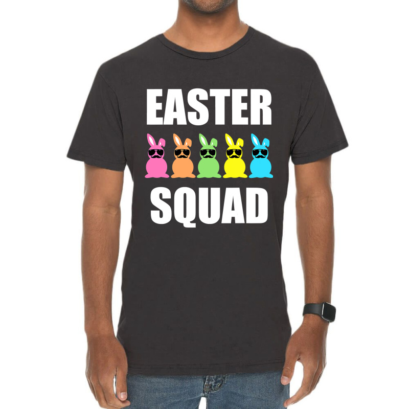 Funny Easter Day Family Matching Outfit Design Easter Squad Vintage T-shirt | Artistshot