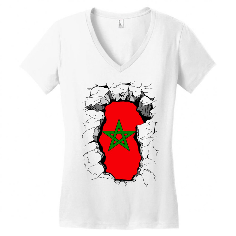 My Morocco Dna Classic Women's V-Neck T-Shirt by Lissette | Artistshot