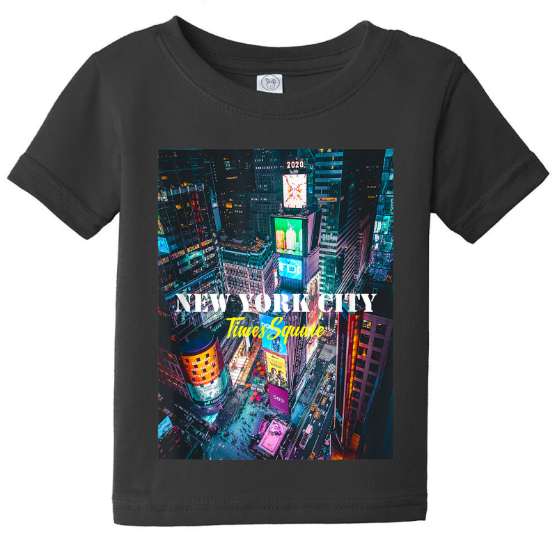 New York City Times Square Skyline Tee Shirts, New York City Baby Tee by JennetteMichelleBrink | Artistshot