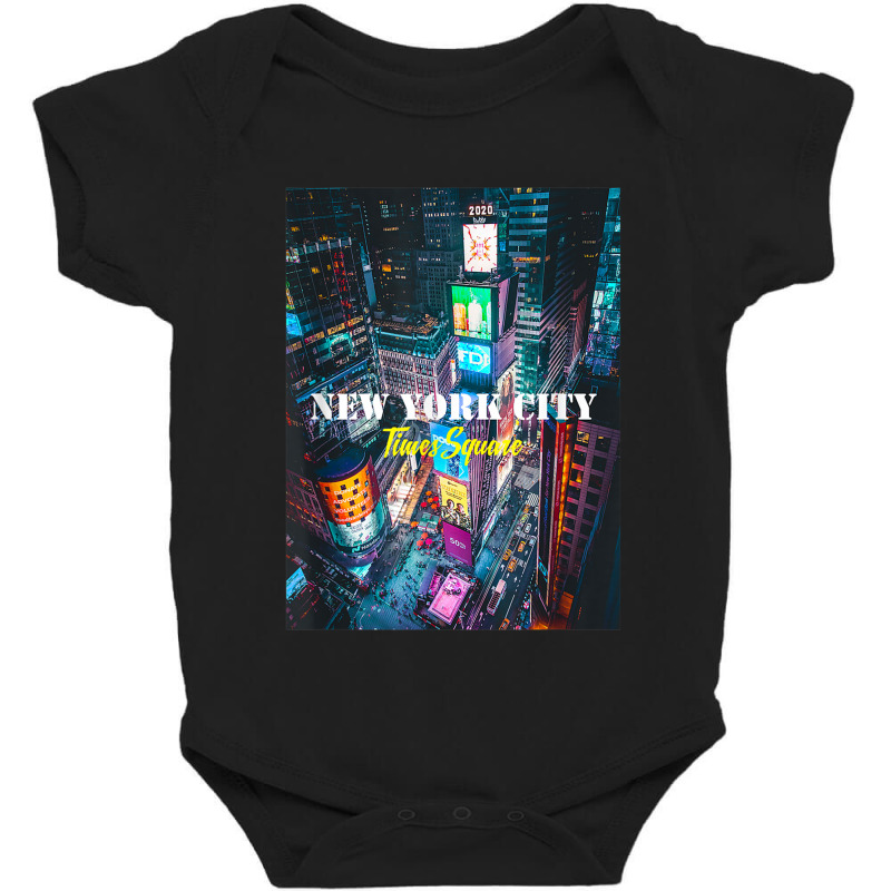 New York City Times Square Skyline Tee Shirts, New York City Baby Bodysuit by JennetteMichelleBrink | Artistshot