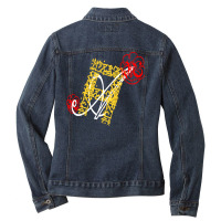 Letter A Ladies Denim Jacket | Artistshot