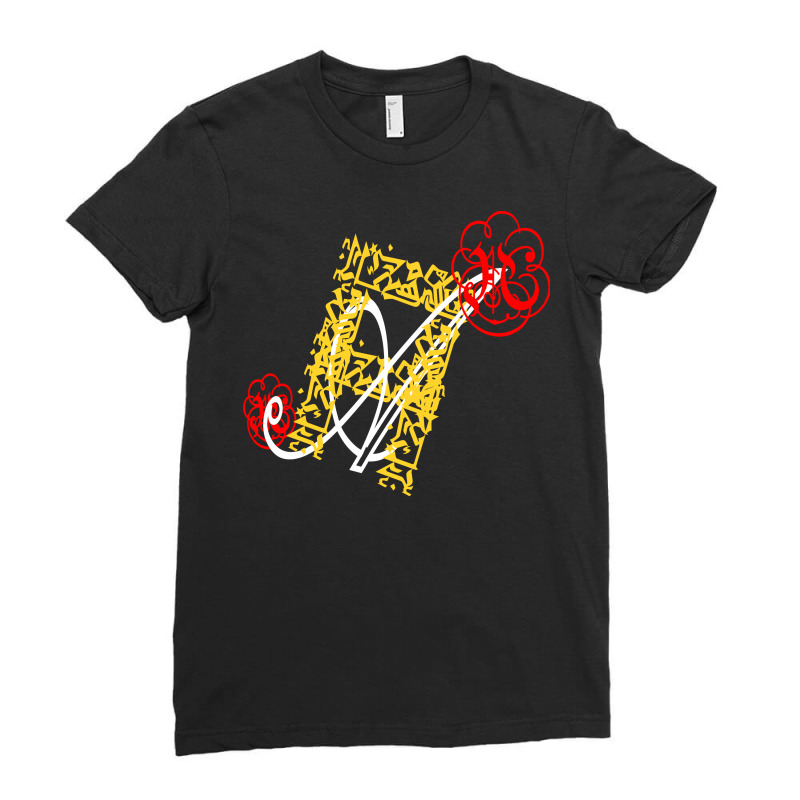 Letter A Ladies Fitted T-Shirt by nowlam | Artistshot