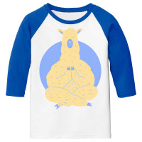 Llama Meditating T  Shirt Llama Meditating A Llama In A Yoga Pose Yoga Youth 3/4 Sleeve | Artistshot