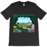 Beautiful Garden Full Of Colorful Flowers   Hiroshi Nagai T-shirt | Artistshot