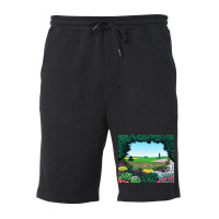 Beautiful Garden Full Of Colorful Flowers   Hiroshi Nagai Fleece Short | Artistshot