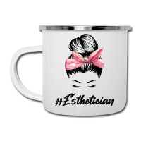 Esthetician Messy Bun Hair Bandana Aesthetician Beautician 11 Camper Cup | Artistshot