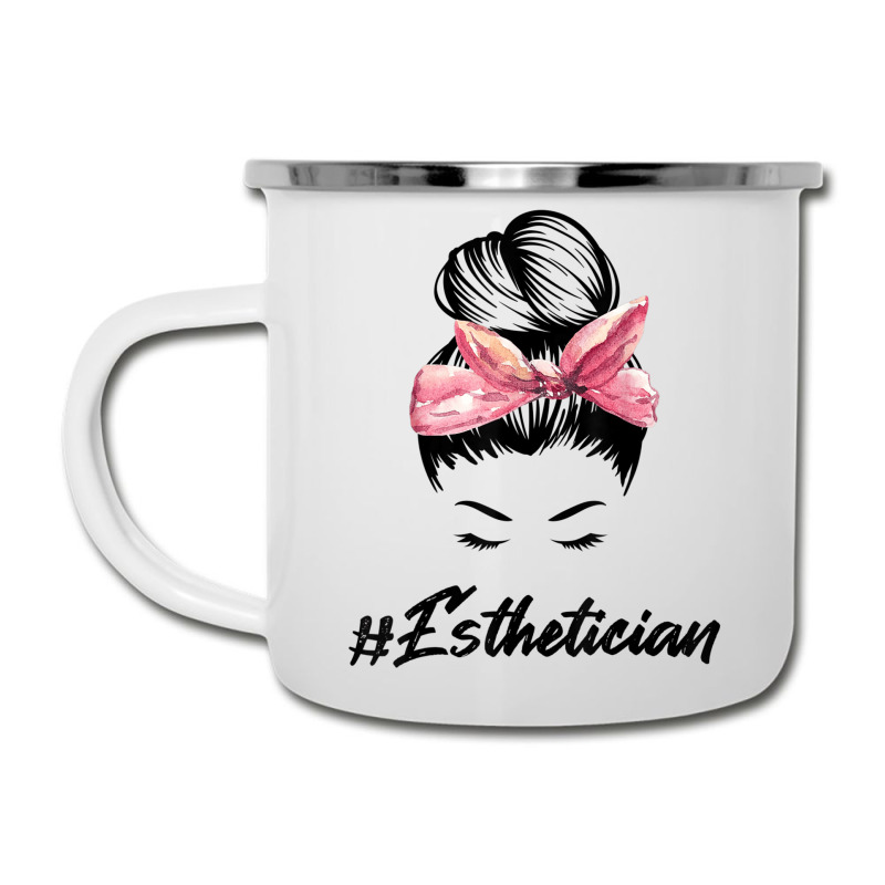 Esthetician Messy Bun Hair Bandana Aesthetician Beautician 11 Camper Cup | Artistshot