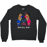 Blue Vs Pink Ethnic Boxing Babies Gender Reveal S Crewneck Sweatshirt | Artistshot