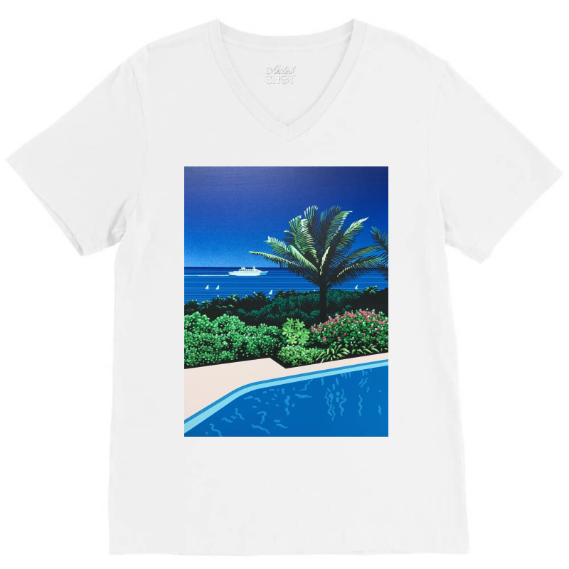 Classic Hiroshi Nagai V-Neck Tee by dougbunger | Artistshot