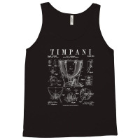 Timpani Kettle Drum Vintage Patent Timpanist Drawing Print Tank Top | Artistshot