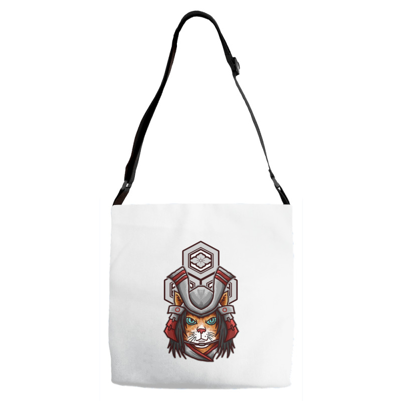 Samurai Cat Azai Nagamasa Adjustable Strap Totes | Artistshot