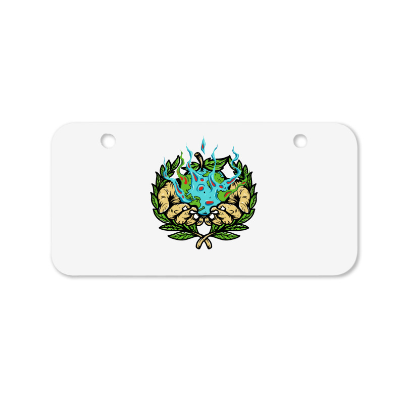 Save The Earth Bicycle License Plate | Artistshot