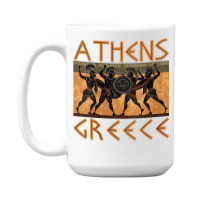 Womens Ancient Greece Warrior Greek Mythology Athens Souvenir V Neck T 15 Oz Coffee Mug | Artistshot