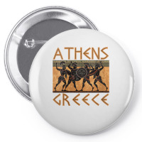 Womens Ancient Greece Warrior Greek Mythology Athens Souvenir V Neck T Pin-back Button | Artistshot