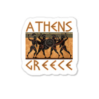 Womens Ancient Greece Warrior Greek Mythology Athens Souvenir V Neck T Sticker | Artistshot