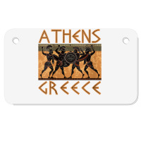 Womens Ancient Greece Warrior Greek Mythology Athens Souvenir V Neck T Motorcycle License Plate | Artistshot