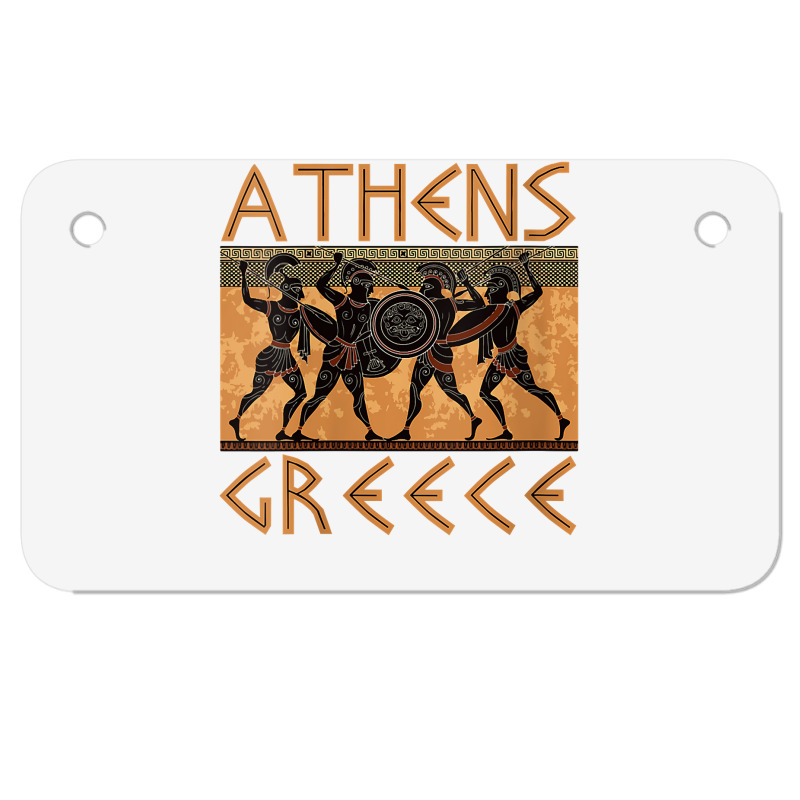 Womens Ancient Greece Warrior Greek Mythology Athens Souvenir V Neck T Motorcycle License Plate | Artistshot