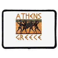 Womens Ancient Greece Warrior Greek Mythology Athens Souvenir V Neck T Rectangle Patch | Artistshot