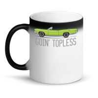 Goin Topless Custom Lime Green Magic Mug | Artistshot