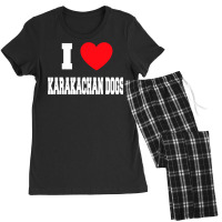 I Love Karakachan Dogs Women's Pajamas Set | Artistshot