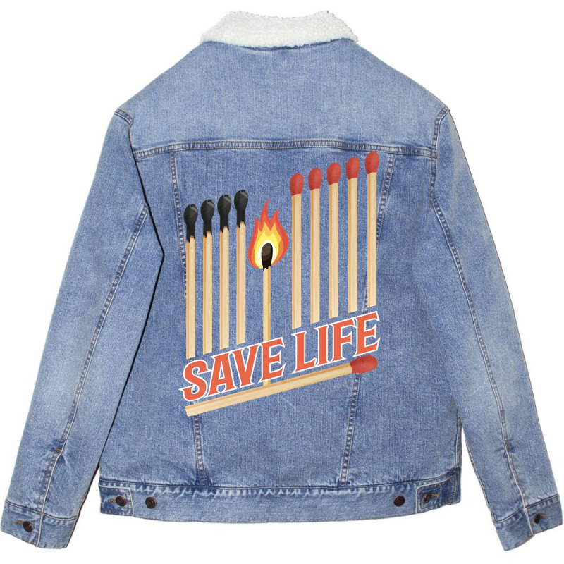 Trending Save Life Unisex Sherpa-lined Denim Jacket | Artistshot