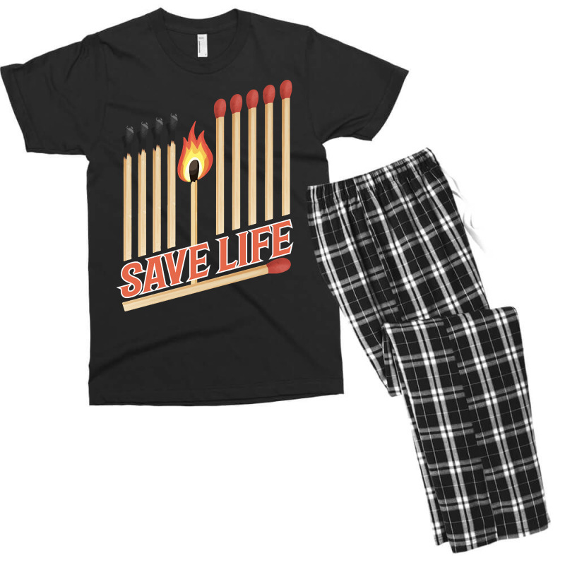 Trending Save Life Men's T-shirt Pajama Set | Artistshot