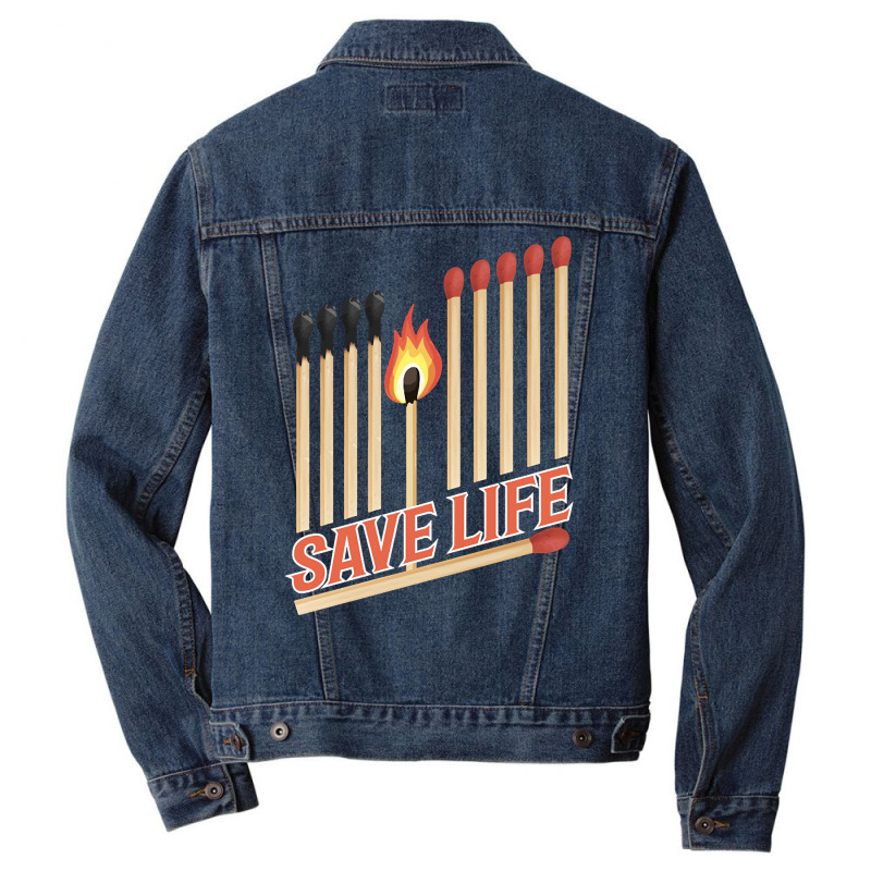 Trending Save Life Men Denim Jacket | Artistshot