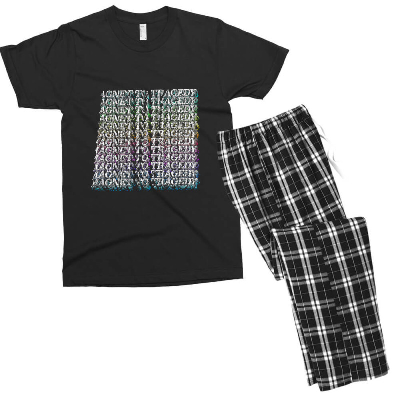 Magnet To Tragedyaesthetic Typography Nihilism Men's T-shirt Pajama Set by CarmelaElaine | Artistshot