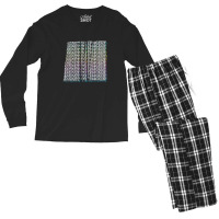 Magnet To Tragedyaesthetic Typography Nihilism Men's Long Sleeve Pajama Set | Artistshot