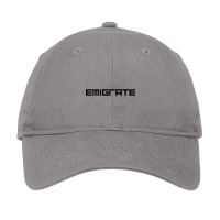 Cool-emigrate-silent-so-long-merch Adjustable Cap | Artistshot