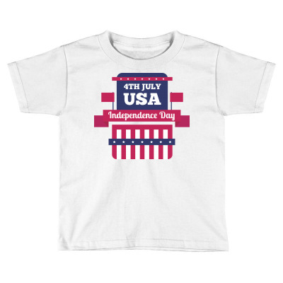 Independence Day Usa Toddler T-shirt Designed By Estore