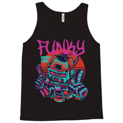 Funky Robot Tank Top Designed By Roger
