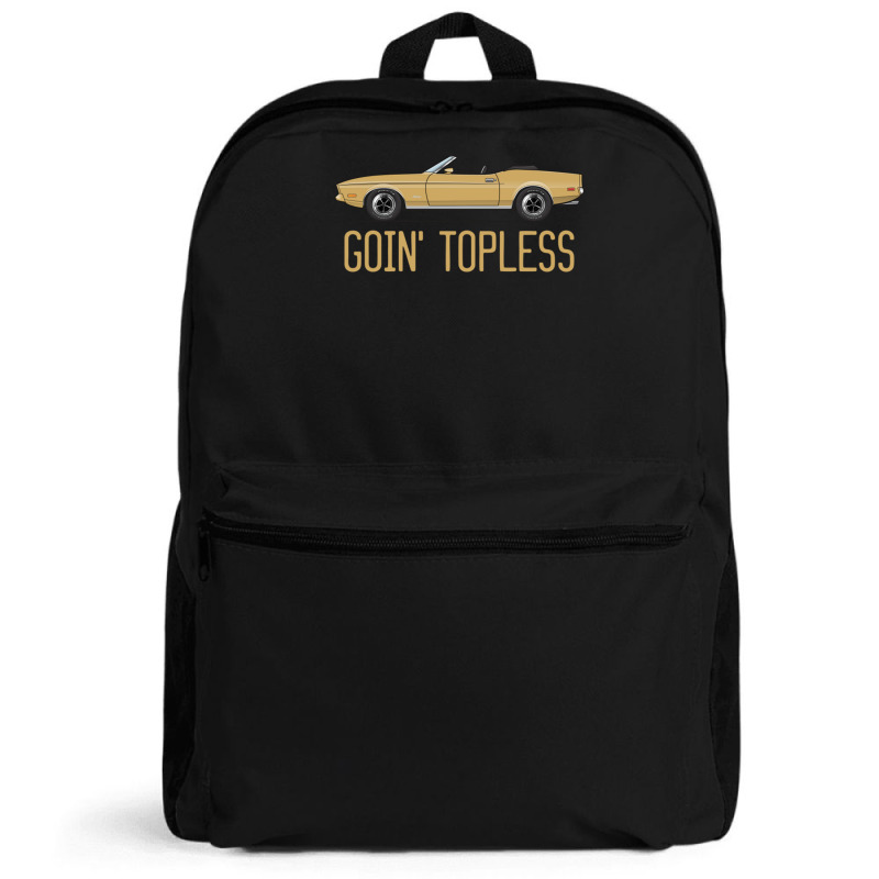 Goin Topless Light Goldenrod Backpack | Artistshot