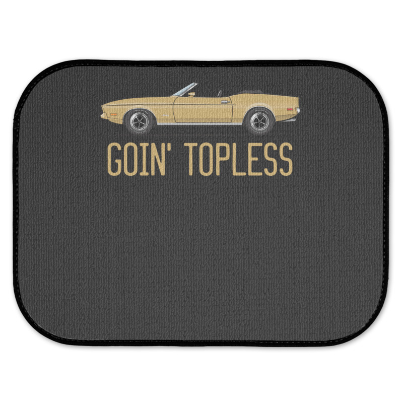 Goin Topless Light Goldenrod Rear Car Mat | Artistshot