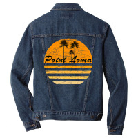 Point Loma, Ca Vintage Retro 70s Throwback Surf Men Denim Jacket | Artistshot