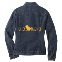 Chicken Lovers Chick Magnet T Shirt Ladies Denim Jacket | Artistshot